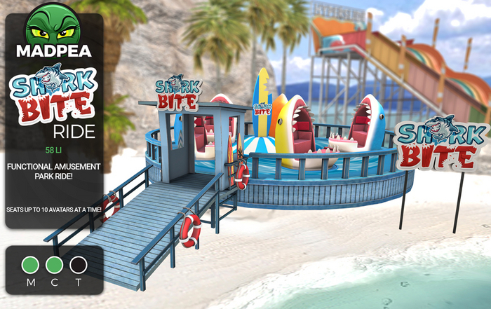 Second Life Marketplace - MadPea Shark Bite Ride